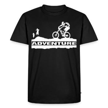 Aventure - T-shirt Premium bio Homme - noir - Devant - Nico (187cm)