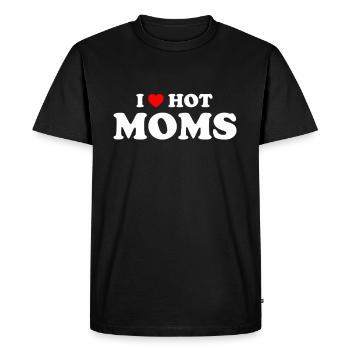 J’aime ma maman - Hot MOMS - T-shirt Premium bio Homme - noir - Devant - Nico (187cm)