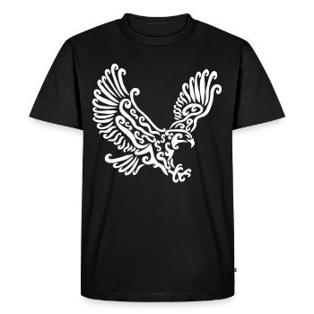 Aigle blanc - T-shirt Premium bio Homme - noir - Devant - Nico (187cm)