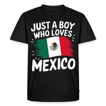 Mexique Mexique Mexicain Espagnol - T-shirt Premium bio Homme - noir - Devant - Nico (187cm)