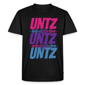 UNTZ UNTZ UNTZ BASS - T-shirt Premium bio Homme - noir - Devant - Nico (187cm)