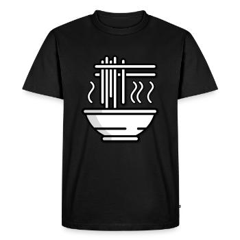 Ramen soupe japonais manger l’appétit bâtonnets Love - T-shirt Premium bio Homme - noir - Devant - Nico (187cm)