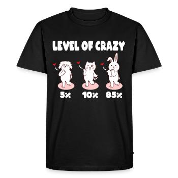 Collection of pourcentages d'aliénés pour animaux - T-shirt Premium bio Homme - noir - Devant - Nico (187cm)