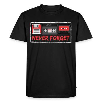 Design Rétro des Années 80 Unique Color Design 80 - T-shirt Premium bio Homme - noir - Devant - Nico (187cm)