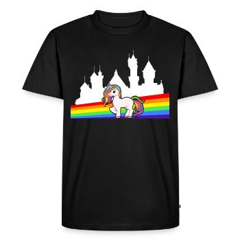 Conte de fées magique mythe coloré Collection - T-shirt Premium bio Homme - noir - Devant - Nico (187cm)