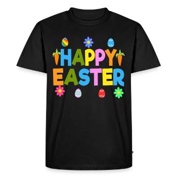 Le cadeau parfait pour ceux qui aiment Pâques et - T-shirt Premium bio Homme - noir - Devant - Nico (187cm)