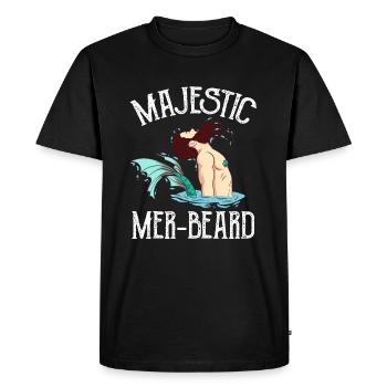 Soin du visage au poisson Heard Beard Moustache - T-shirt Premium bio Homme - noir - Devant - Nico (187cm)