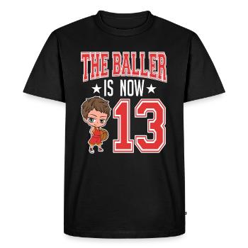 Coach Player Team Rebound Court Collection The - T-shirt Premium bio Homme - noir - Devant - Nico (187cm)