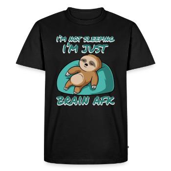 Sleepy Slow Animal Lovers Sloth Apparel I'm Not - T-shirt Premium bio Homme - noir - Devant - Nico (187cm)