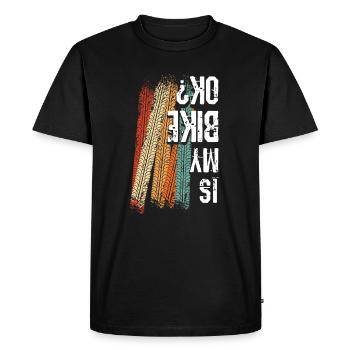 Est-ce que mon vélo est ok? T-shirt de vélo pour - T-shirt Premium bio Homme - noir - Devant - Nico (187cm)