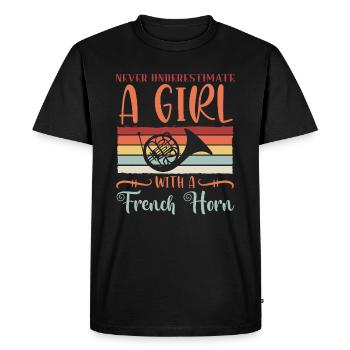 Classical Wind Instruments Opera Sounds Music - Men's Premium Organic T-Shirt - black - Front - Nico (187cm)