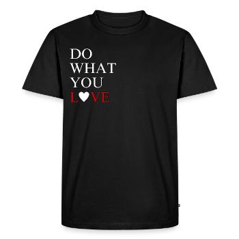 Do what you love - Men's Premium Organic T-Shirt - black - Front - Nico (187cm)
