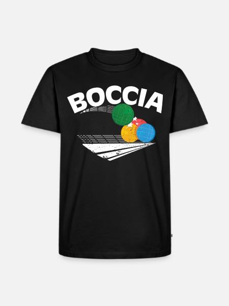 boccia - Premium luomulaatuinen miesten t-paita - musta