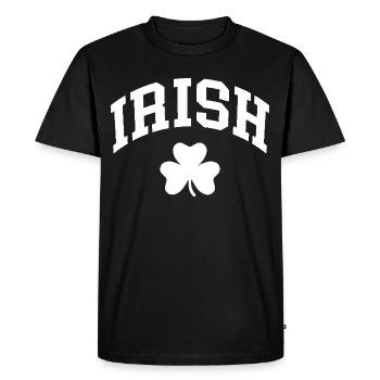 Trèfle irlandais - T-shirt Premium bio Homme - noir - Devant - Nico (187cm)