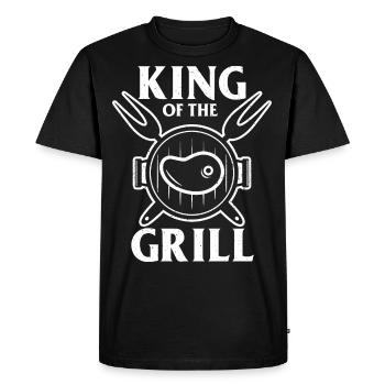 Saison des barbecues Chef Grill Master Smoker - T-shirt Premium bio Homme - noir - Devant - Nico (187cm)