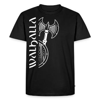 Valhalla Viking Vikings Bjoern côté fer - T-shirt Premium bio Homme - noir - Devant - Nico (187cm)