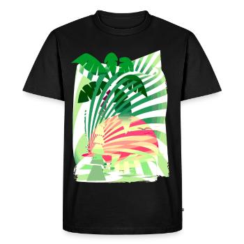 Palm Sun Vacances d’été - T-shirt Premium bio Homme - noir - Devant - Nico (187cm)