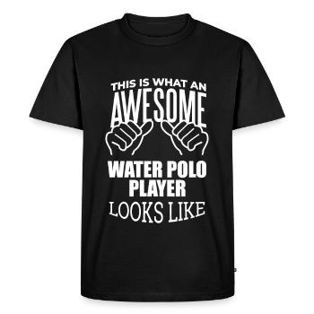 Water Polo Water Polo Water Polo - Men's Premium Organic T-Shirt - black - Front - Nico (187cm)