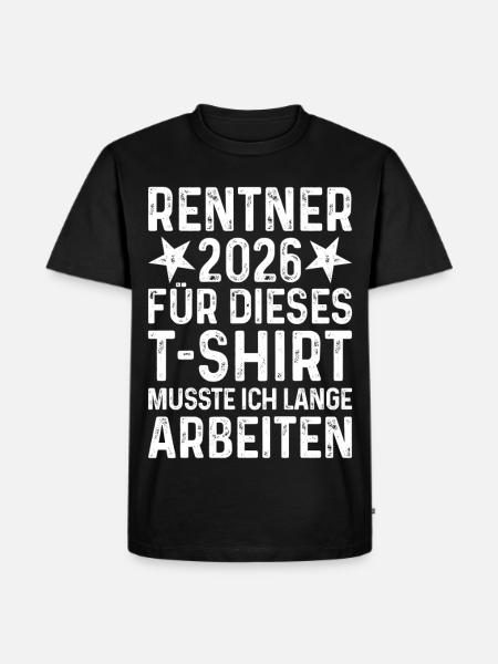 Pensioner 2026 Shirt - Men's Premium Organic T-Shirt - black
