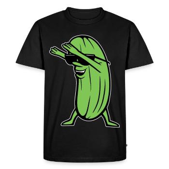Dabbing Concombre Dabbing Dab Danse Hip-Hop Danse Pose - T-shirt Premium bio Homme - noir - Devant - Nico (187cm)