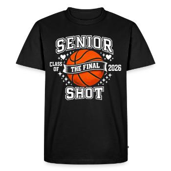 Senior 2026 Basketball - The Final Shot Graduation - T-shirt Premium bio Homme - noir - Devant - Nico (187cm)