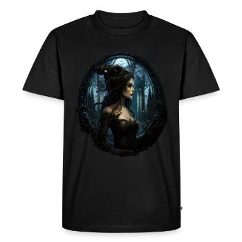 Nocturnal Symphony Woman of the Night - Men's Premium Organic T-Shirt - black - Front - Nico (187cm)