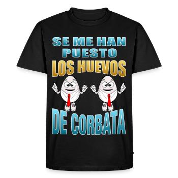 I have got the balls of tie - Men's Premium Organic T-Shirt - black - Front - Nico (187cm)