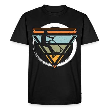 Stunt Roller Roller Pumptrack Scooter Skater - T-shirt Premium bio Homme - noir - Devant - Nico (187cm)