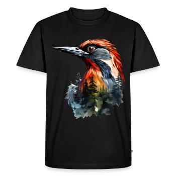 Pic - T-shirt Premium bio Homme - noir - Devant - Nico (187cm)