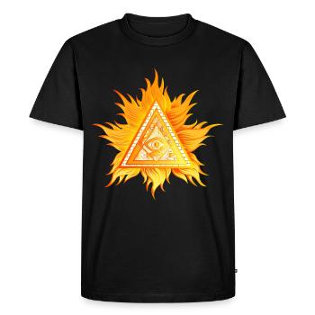 Illuminati Control - T-shirt Premium bio Homme - noir - Devant - Nico (187cm)