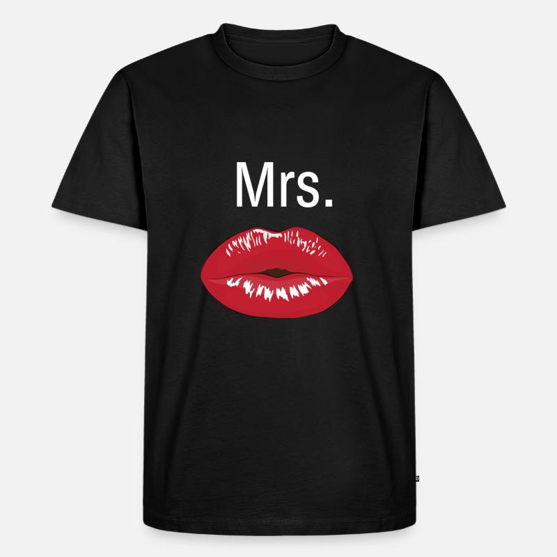 Mrs. - Männer Premium Bio T-Shirt - Schwarz