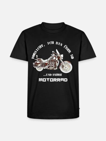 Motorrad Ü50 Rocket 3Touring - Männer Premium Bio T-Shirt - Schwarz