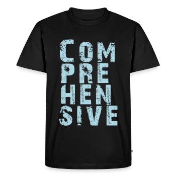 Maîtrise des connaissances COMPLÈTES - T-shirt Premium bio Homme - noir - Devant - Nico (187cm)