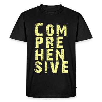 Explorez tous les aspects de COMPREHENSIVE - T-shirt Premium bio Homme - noir - Devant - Nico (187cm)