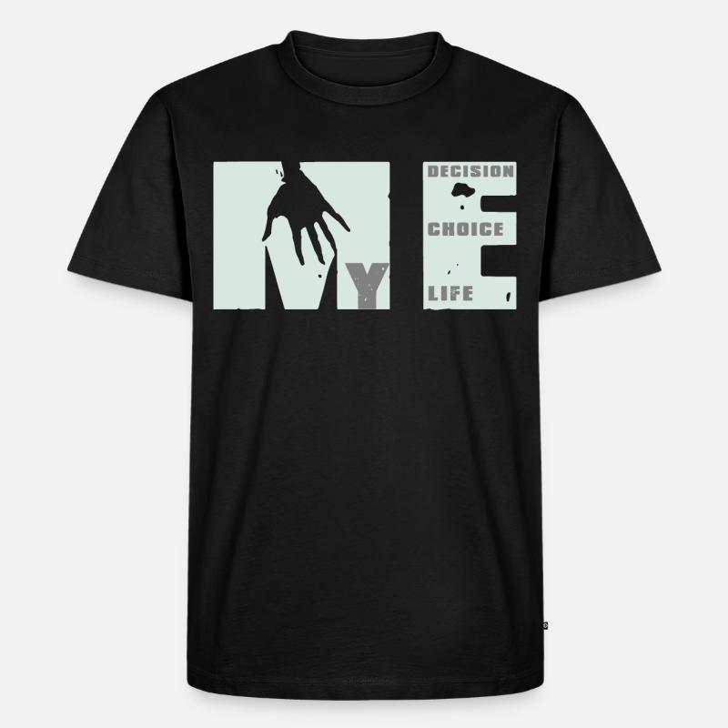MEvolution: Choix, Décision, Vie - T-shirt Premium bio Homme - noir