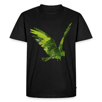 Forêt tropicale perroquet - T-shirt Premium bio Homme - noir - Devant - Nico (187cm)
