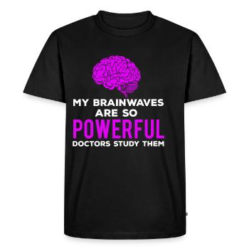 Children Epilepsy Consciousness Cite Powerful Geh - Men's Premium Organic T-Shirt - black - Front - Nico (187cm)
