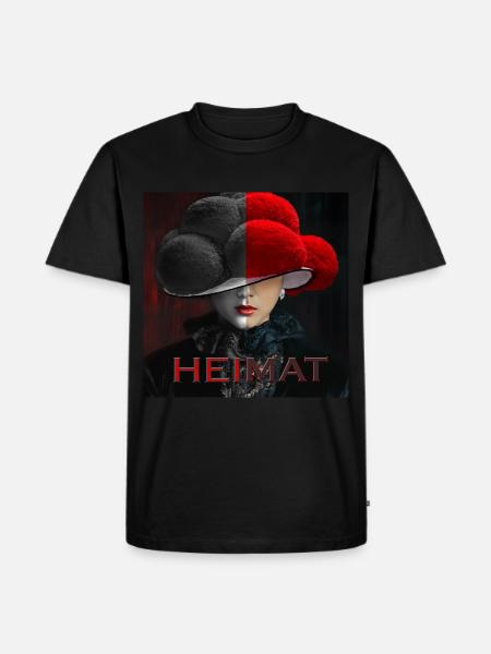 Schwarzwald Lady Art Heimat - Männer Premium Bio T-Shirt - Schwarz
