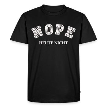 Non, pas aujourd’hui - T-shirt Premium bio Homme - noir - Devant - Nico (187cm)