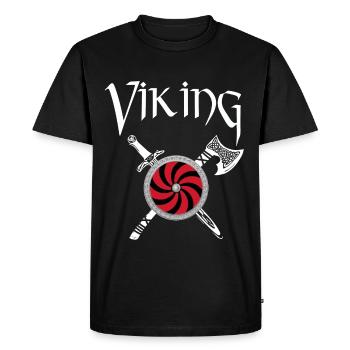 viking vikings - Men's Premium Organic T-Shirt - black - Front - Nico (187cm)