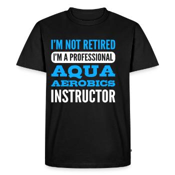 Aqua -Aérobic -Moniteur Nageur Cadeau - T-shirt Premium bio Homme - noir - Devant - Nico (187cm)