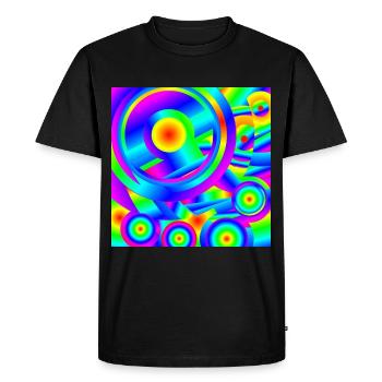 Lever de soleil méditerranéen - T-shirt Premium bio Homme - noir - Devant - Nico (187cm)