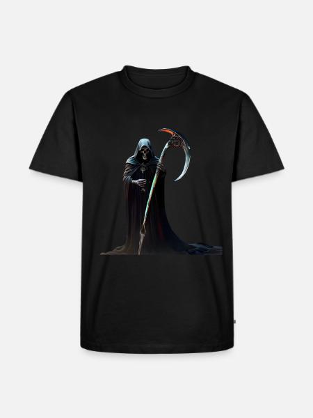 Sensenmann - Männer Premium Bio T-Shirt - Schwarz