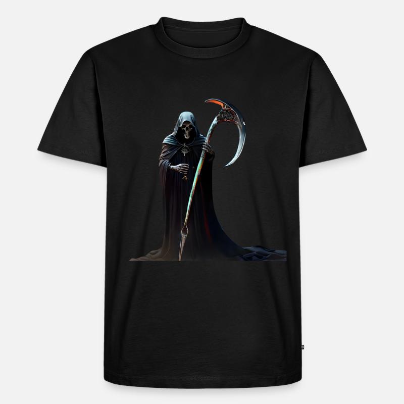 Sensenmann - Männer Premium Bio T-Shirt - Schwarz