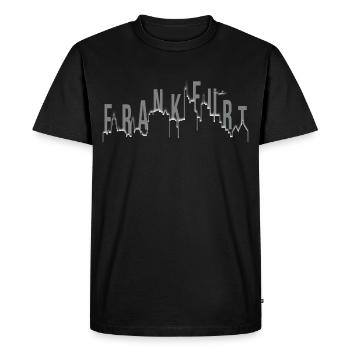 Horizon de Francfort - T-shirt Premium bio Homme - noir - Devant - Nico (187cm)
