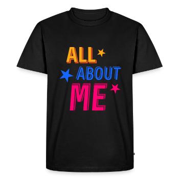 Tout sur moi - T-shirt Premium bio Homme - noir - Devant - Nico (187cm)