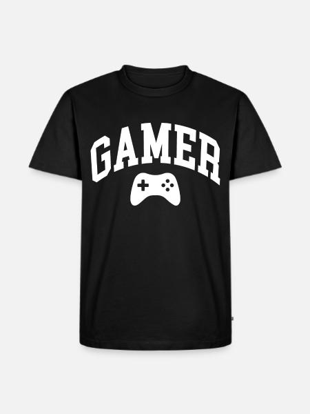 Gamer Zocker - Men's Premium Organic T-Shirt - black