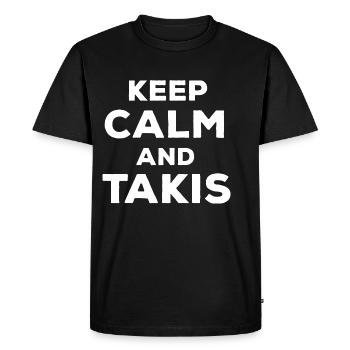Let's carry these funny cash registers you calmly and it - Men's Premium Organic T-Shirt - black - Front - Nico (187cm)