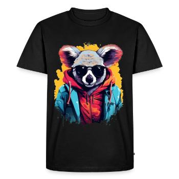 Street style koala bear | Koala lovers - Men's Premium Organic T-Shirt - black - Front - Nico (187cm)