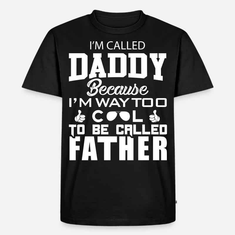 super cool daddy - Männer Premium Bio T-Shirt - Schwarz